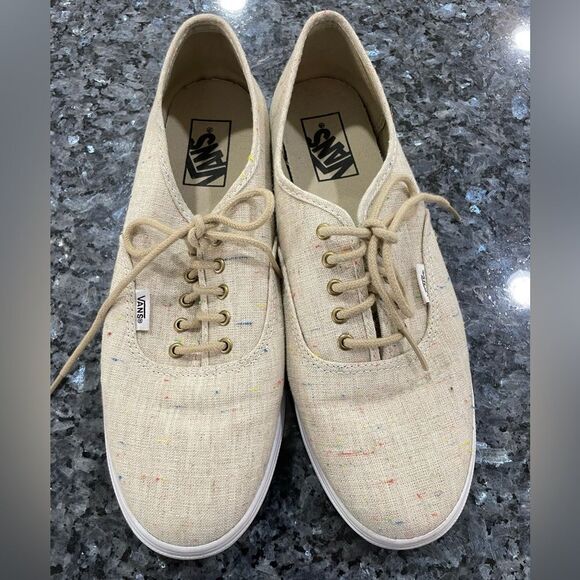 Vans Authentic Lo Pro Speckled Canvas Sneakers Size 10 - Picture 1 of 8